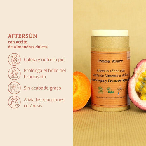aftersun solido con aceite de almendras dulces comme avant 