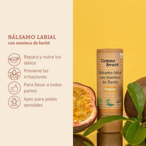 Balsamo labial con manteca de karité comme avant