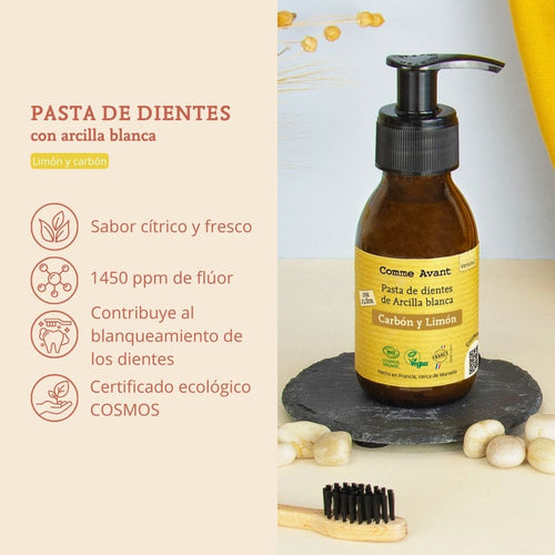 pasta de dientes limon y carbon 