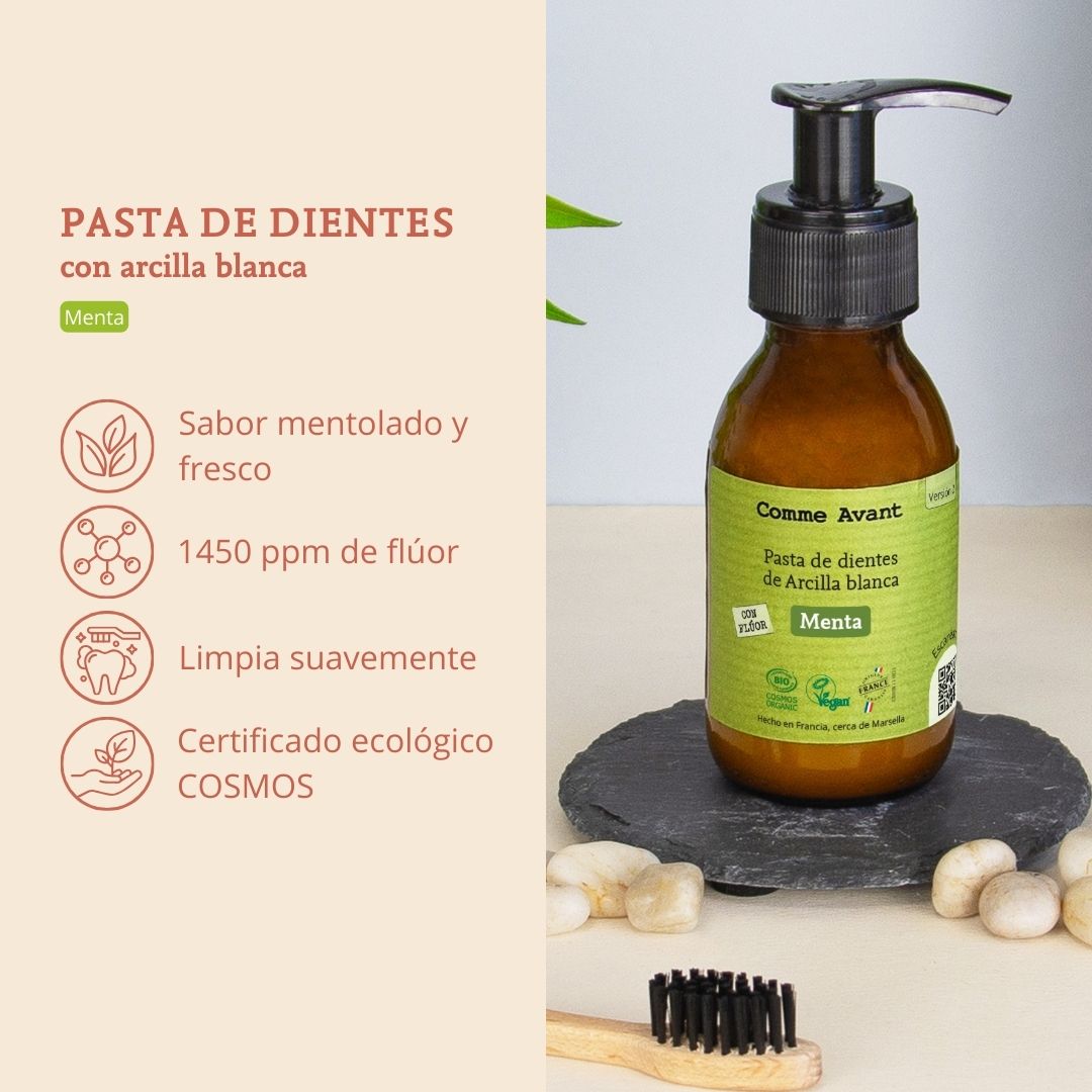 pasta de dientes Menta comme avant