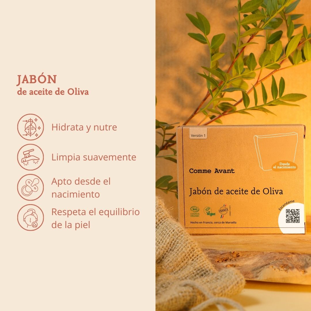 jabon con aceite de oliva comme avant 