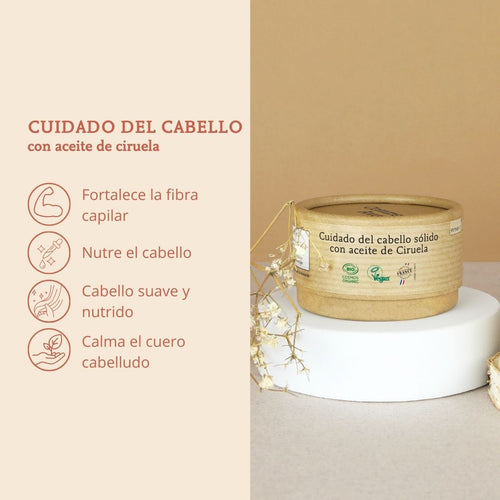 cuidado del cabello con aceite de ciruela 