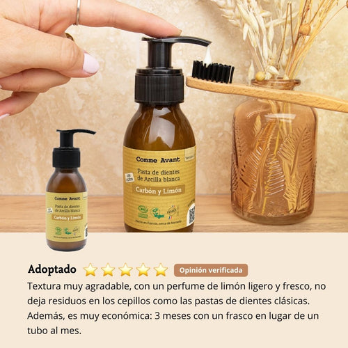opinión pasta de dientes limón comme avant