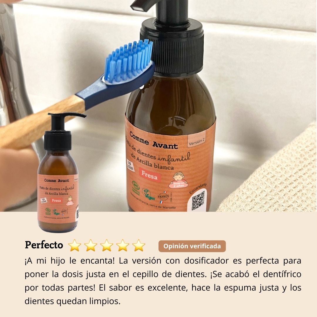 opinión pasta de dientes fresa comme avant