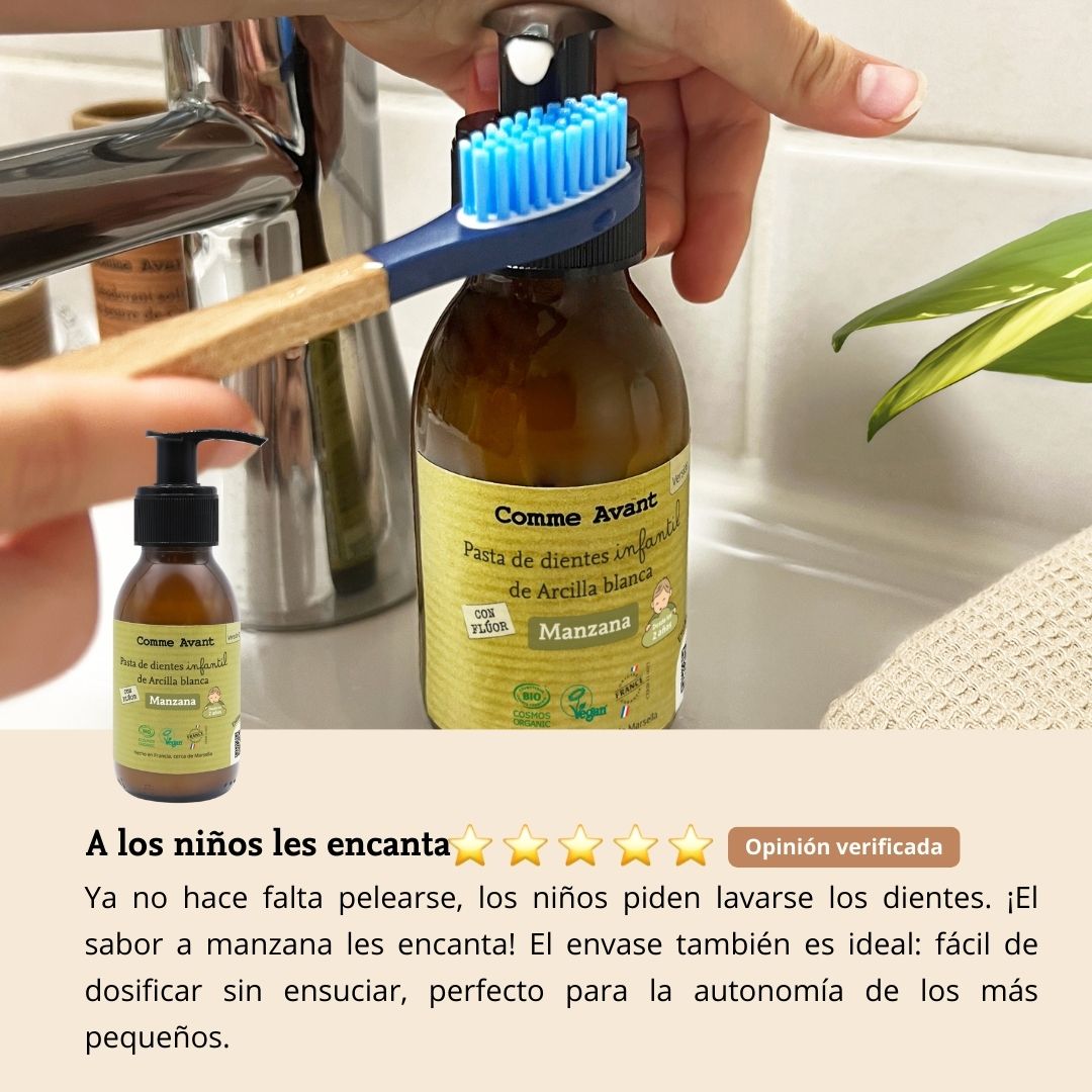 opinión pasta de dientes manzana comme avant