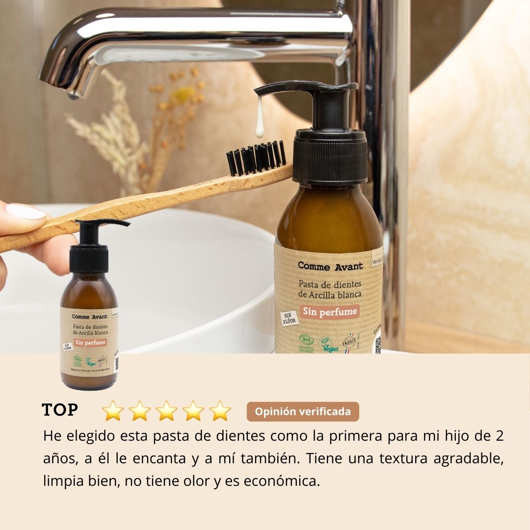 opinión pasta de dientes sin perfume comme avant