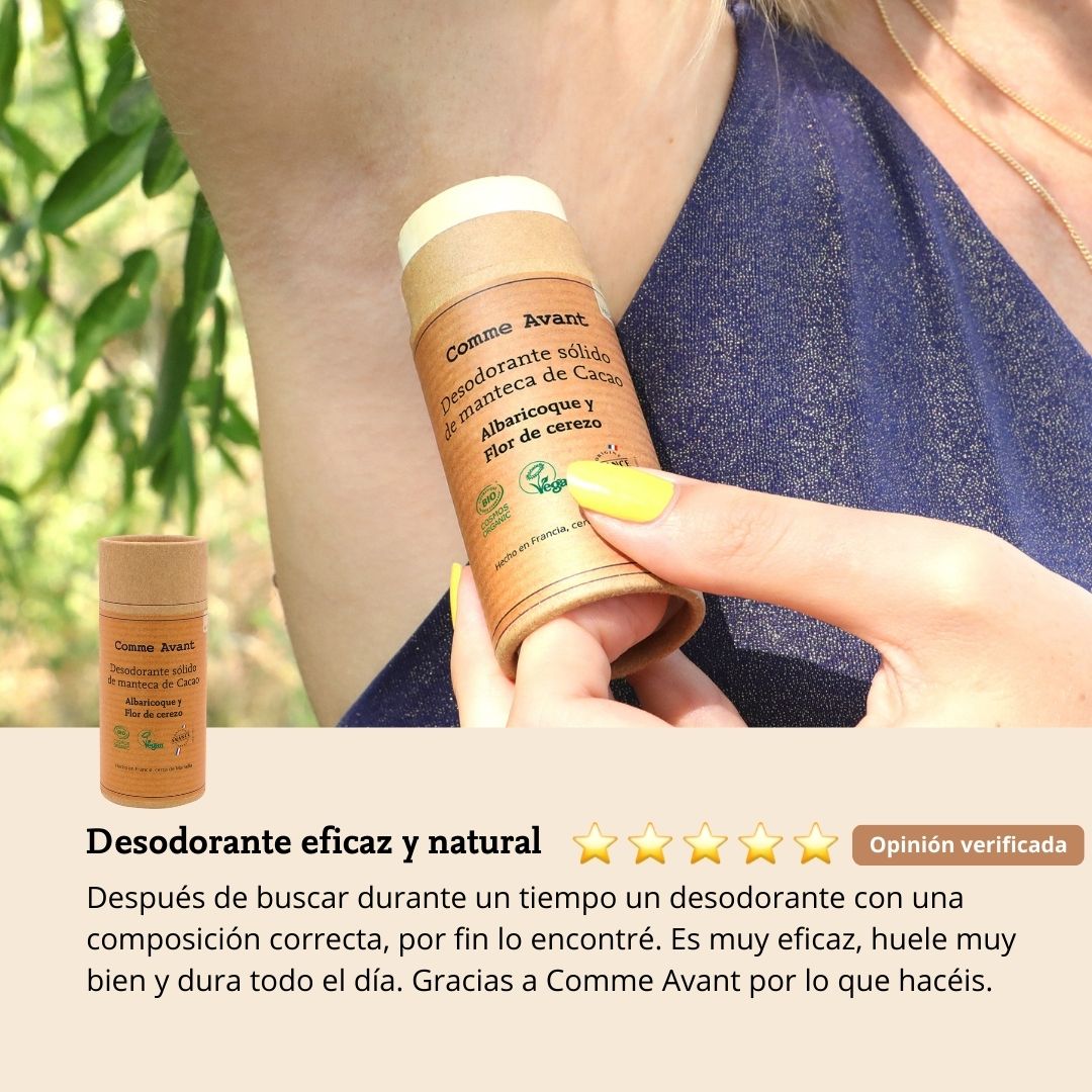 opinión desodorante albaricoque comme avant