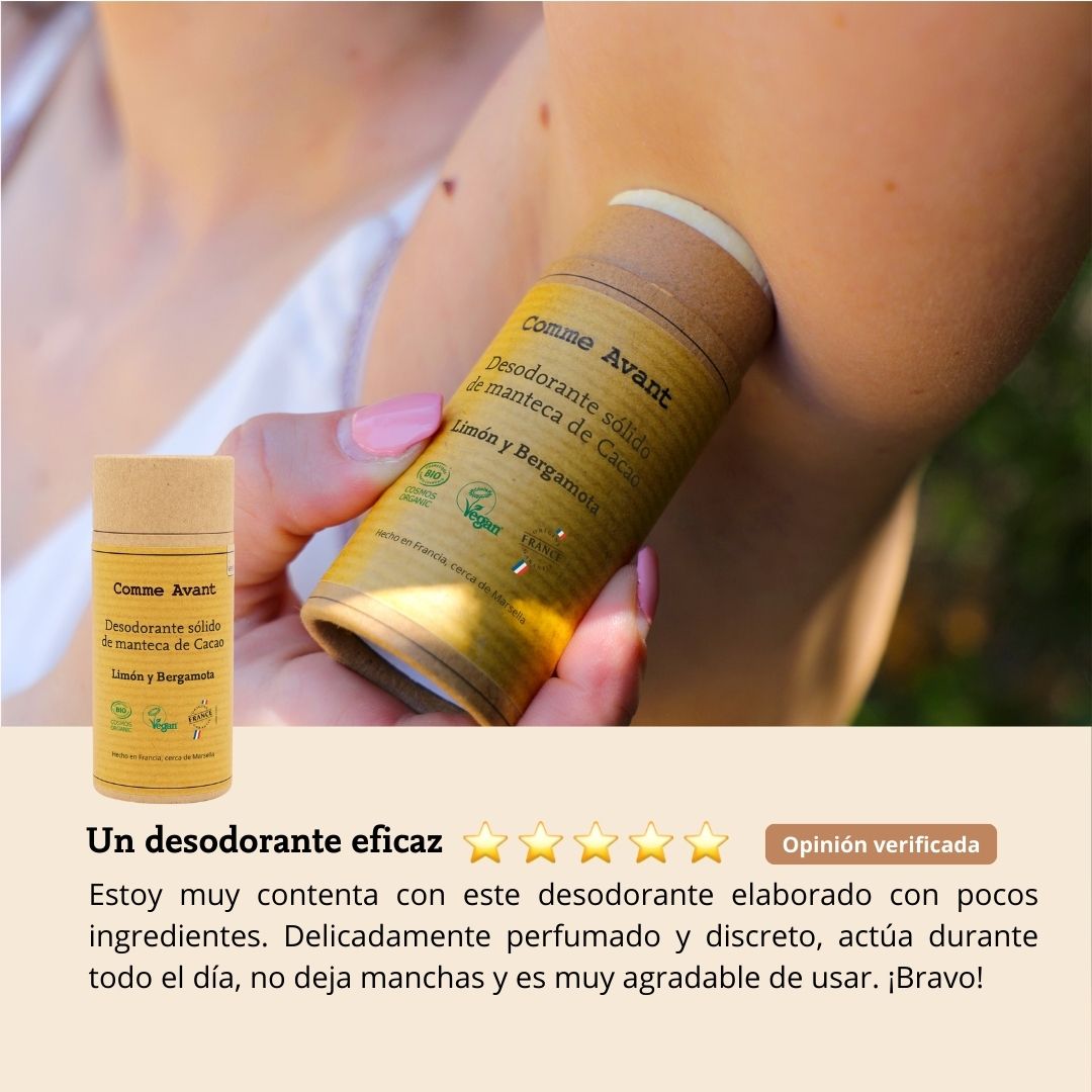 opinión desodorante limón comme avant