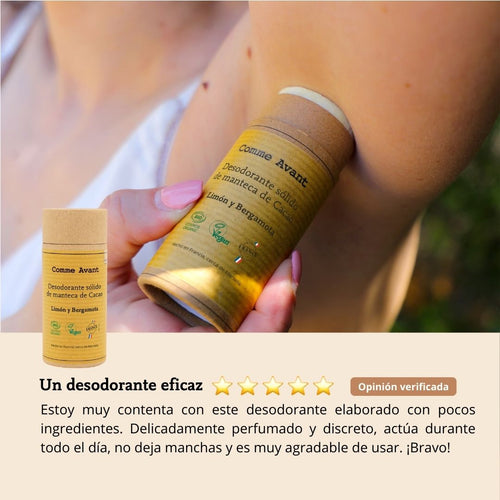 opinión desodorante limón comme avant