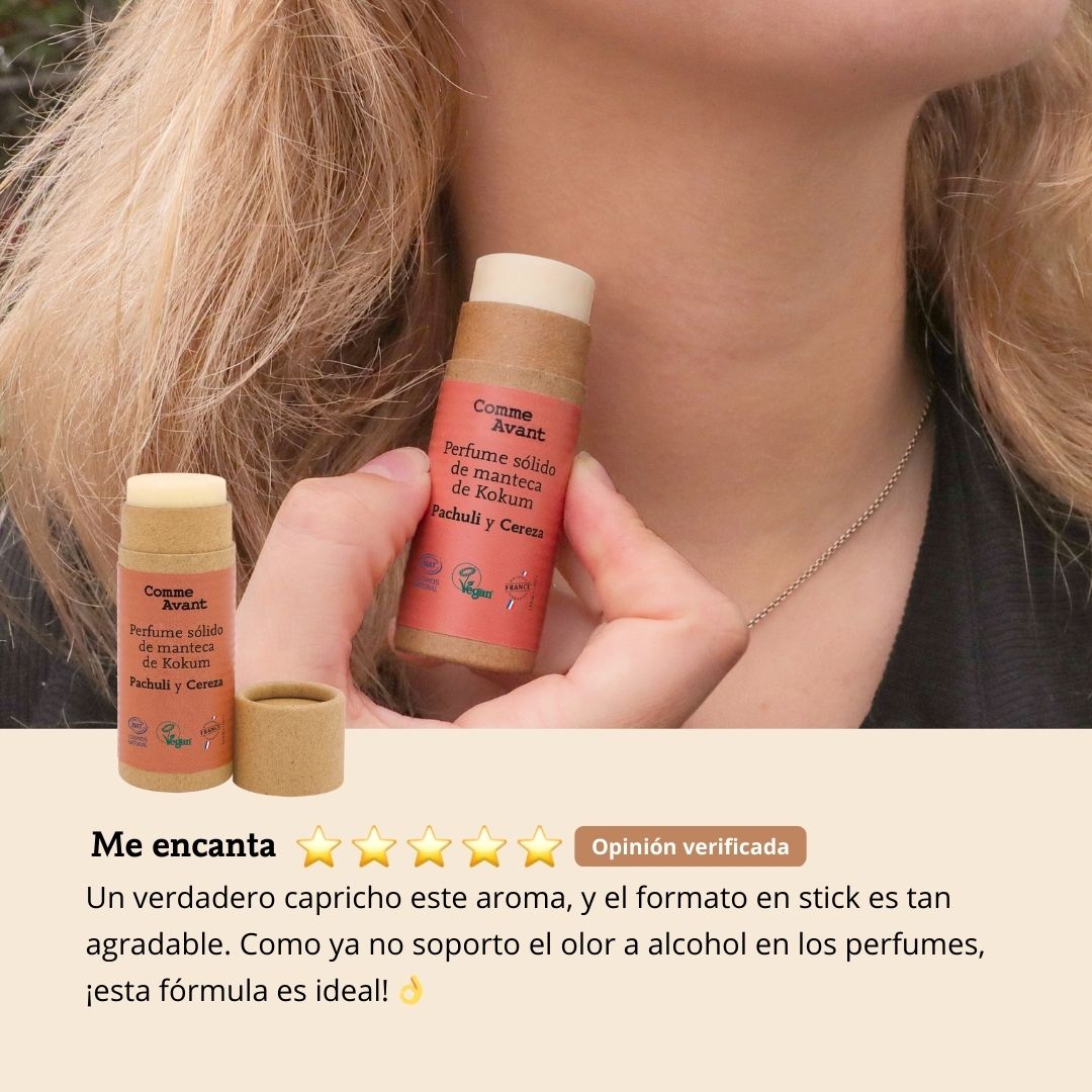 opinión perfume solido pachuli cereza comme avant