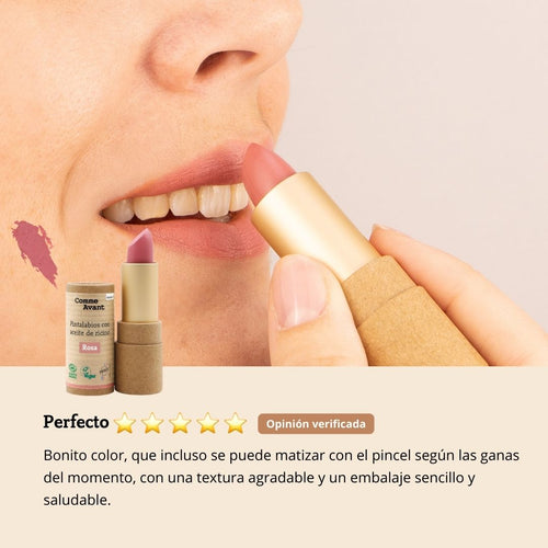 opinión pintalabios rosa comme avant