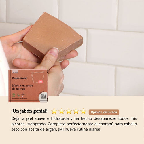 opinión jabón borraja comme avant
