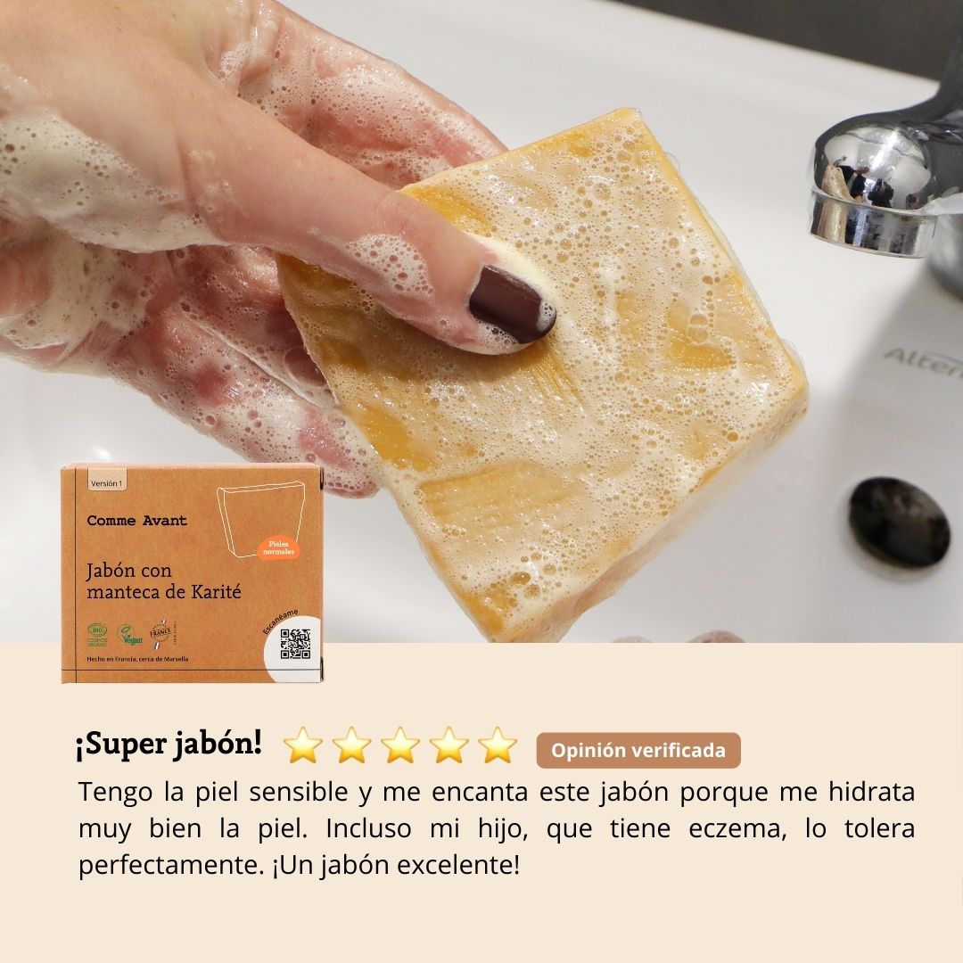 opinión jabón karité comme avant