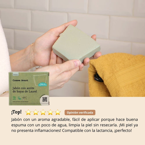 opinión jabón bayas de laurel comme avant