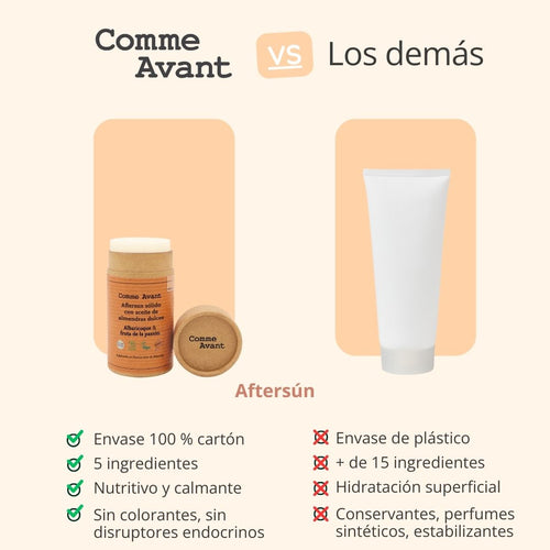  Crema de cuidado aftersún orgánica y natural para quemaduras 