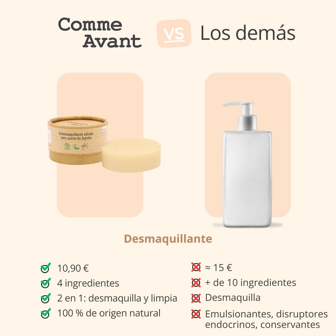  Bálsamo desmaquillante sólido ecológico para ojos y rostro 