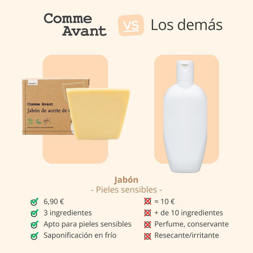  Jabón natural de aceite de oliva ecológico extragraso fabricado en Marsella 