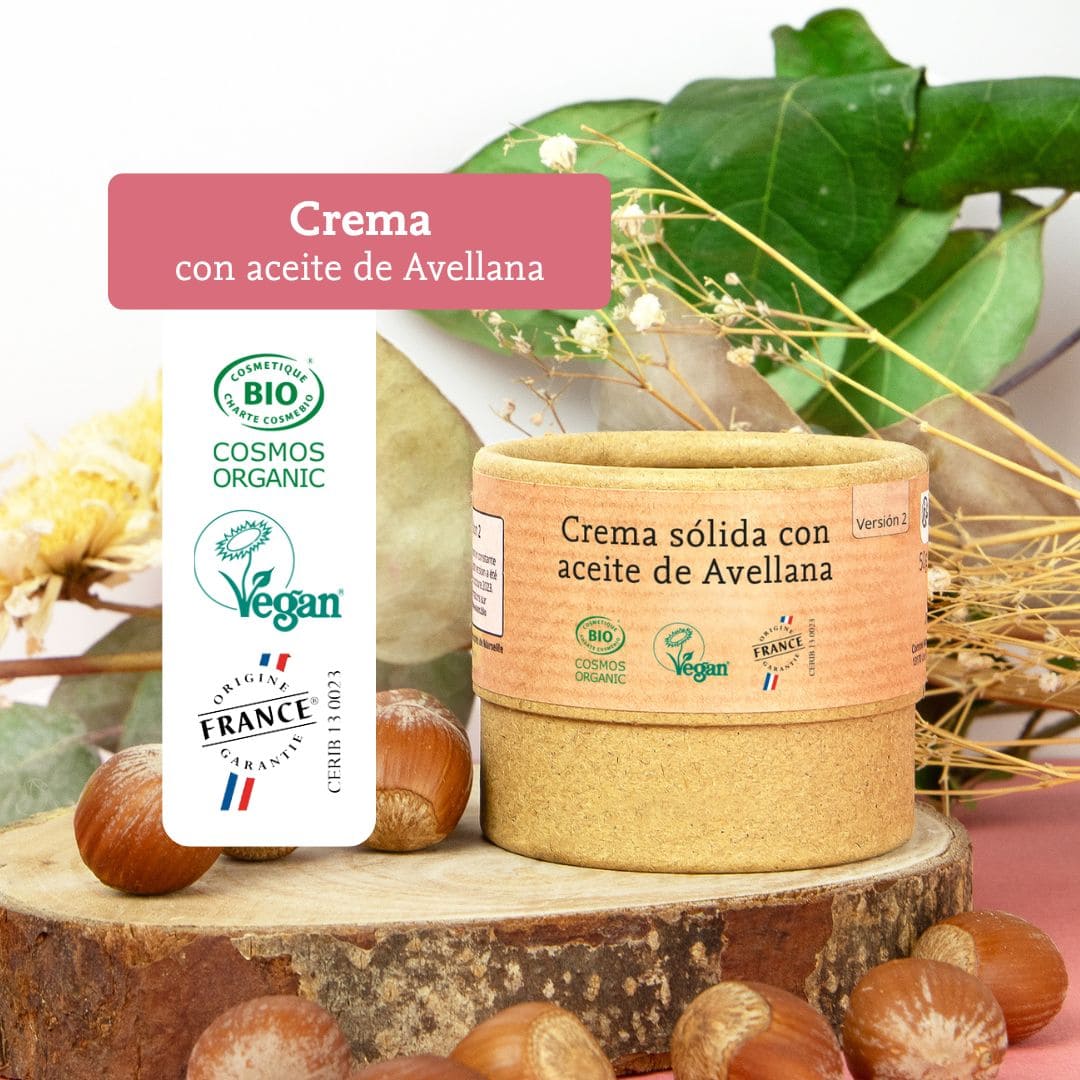 crema solida con aceite de avellana comme avant 
