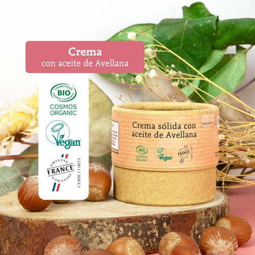 crema solida con aceite de avellana comme avant 