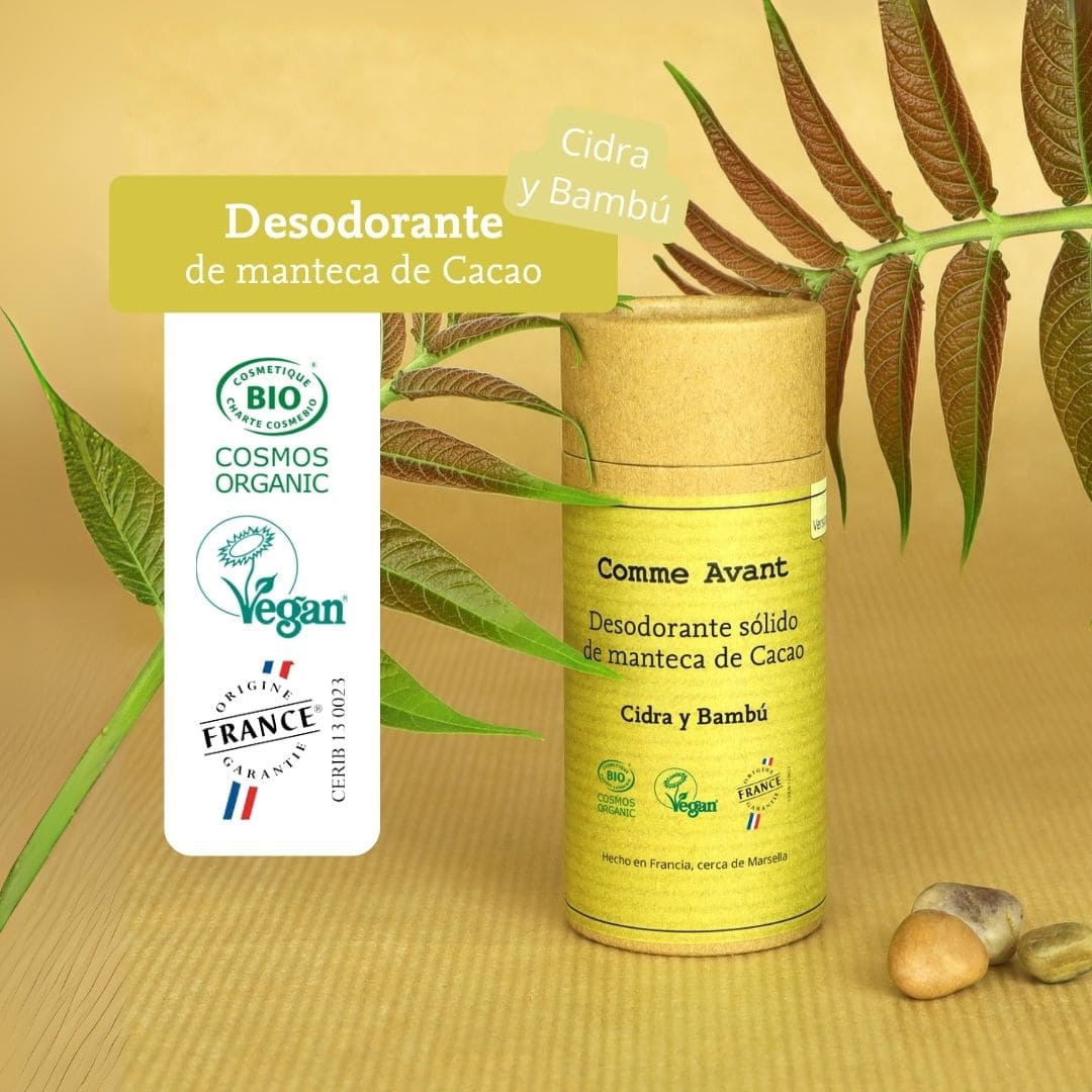 desodorante solido de manteca de cacao cidra y bambu