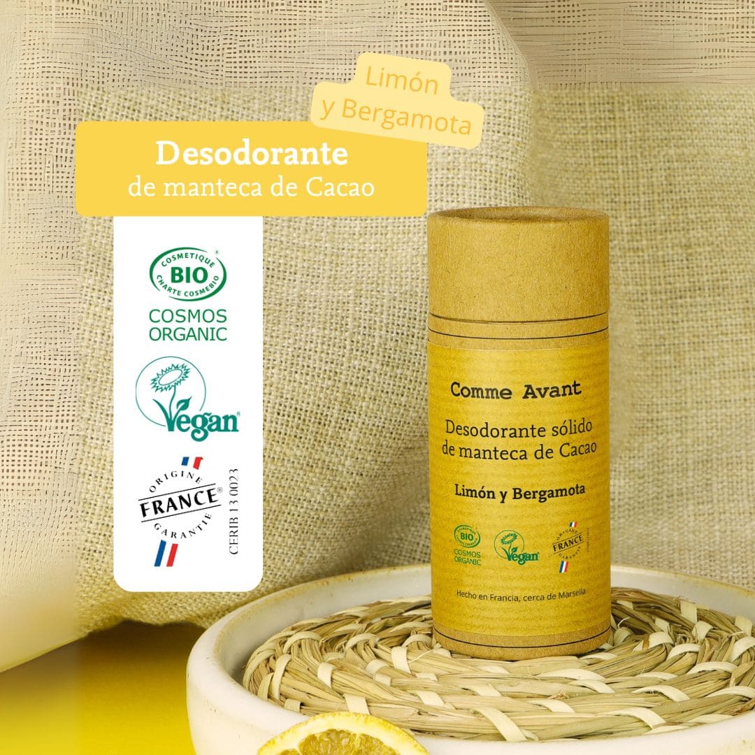 desodorante solido de manteca de cacao comme avant