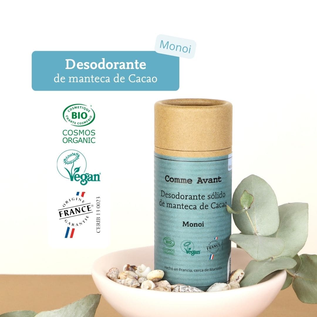 desodorante natural con manteca de cacao Comme Avant monoi