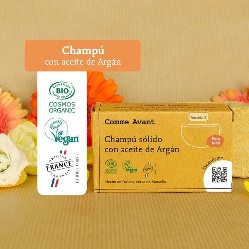 champu solido con aceite de argan comme avant