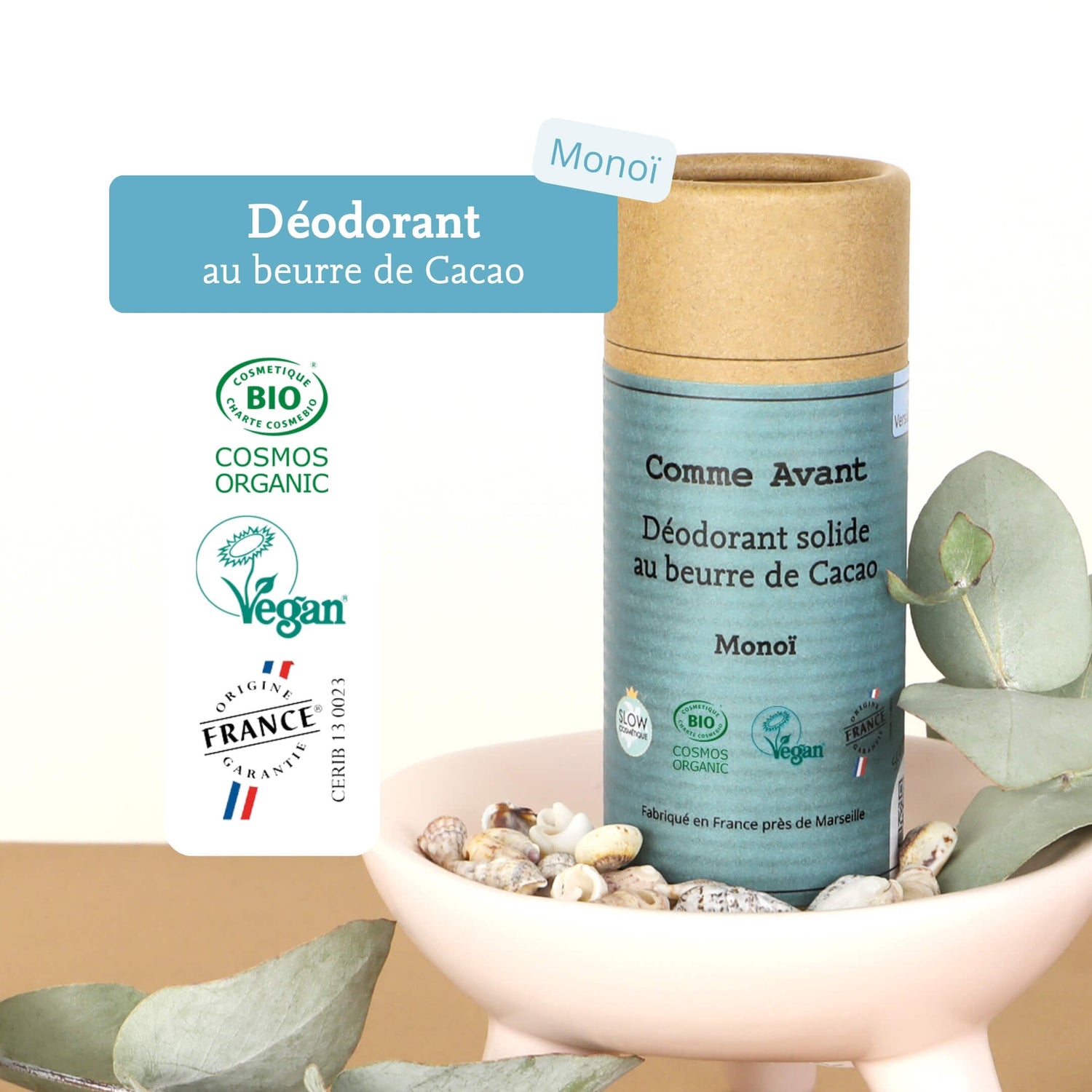 Label déodorant monoi comme avant