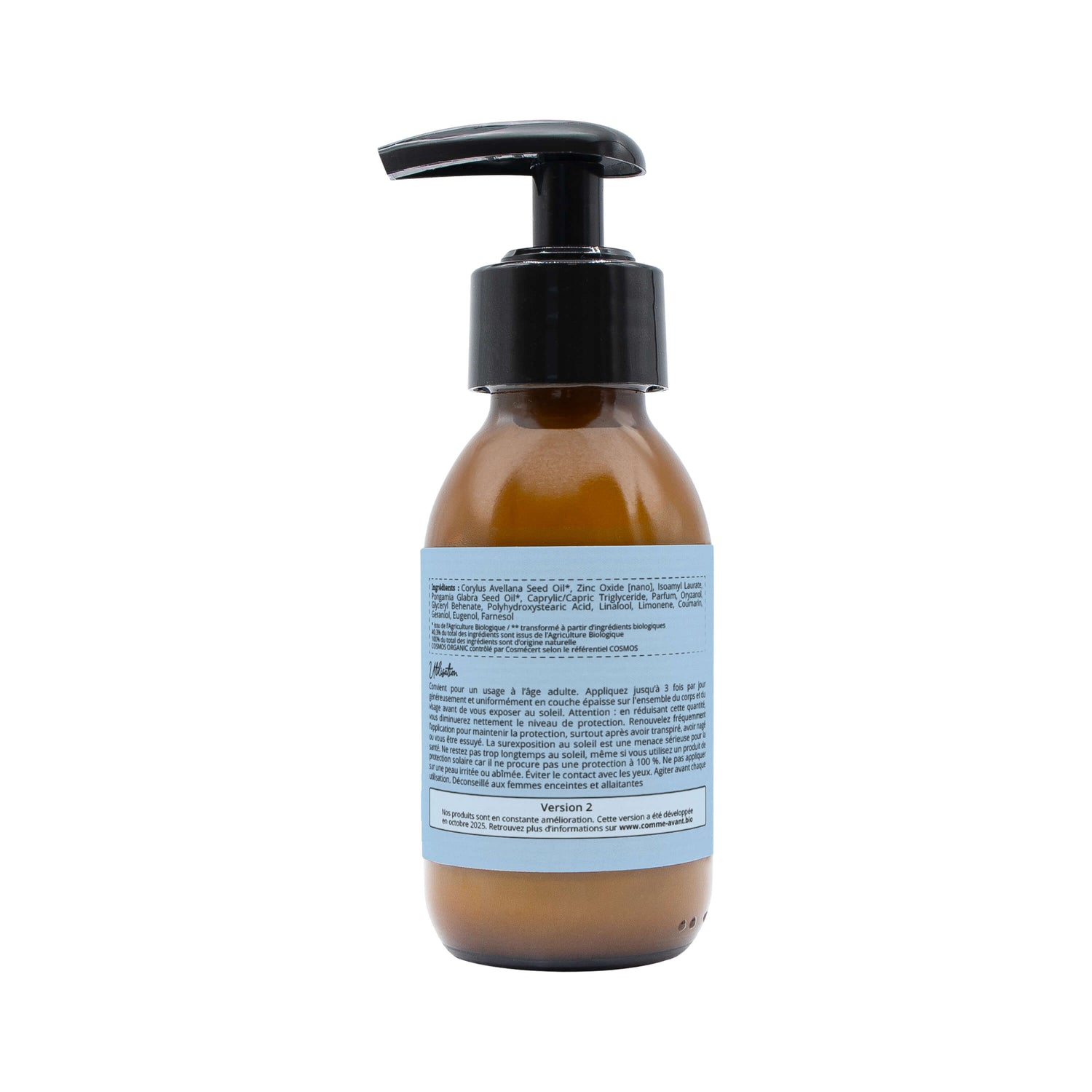 Crème solaire liquide SPF50 monoi et musc