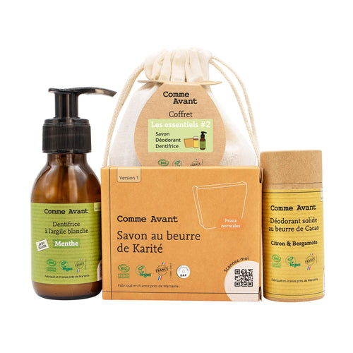 #2 - Jabón karité - Desodorante limón - Pasta de dientes menta