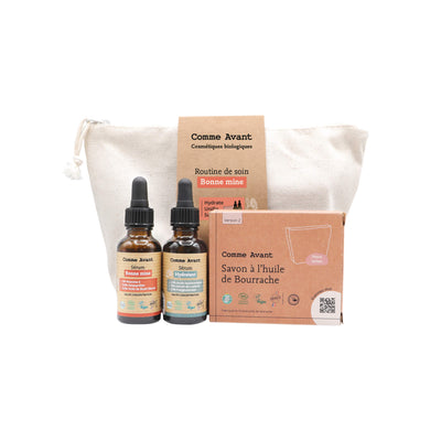 Routine soin bonne mine