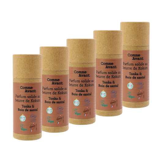 Parfum solide tonka et bois de santal comme avant