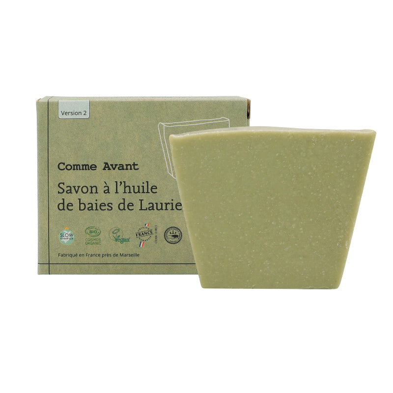 Savon laurier comme avant