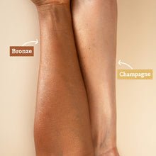 utilisation des paillettes bronze et champagne comme avant