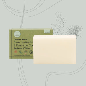 savon vaisselle à l'huile de coco parfum eucalyptus & vetiver