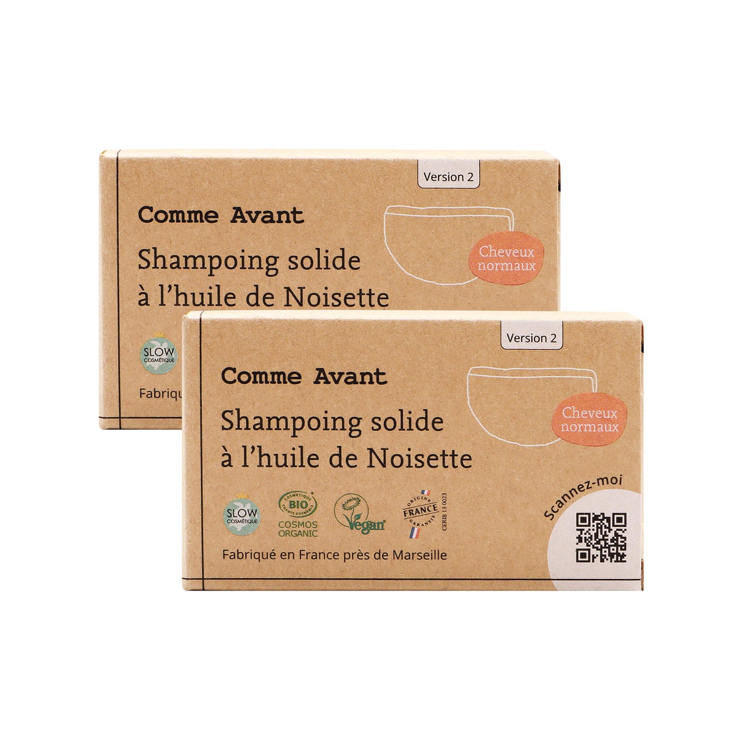 Shampoing à l'huile de noisette cheveux normaux comme avant