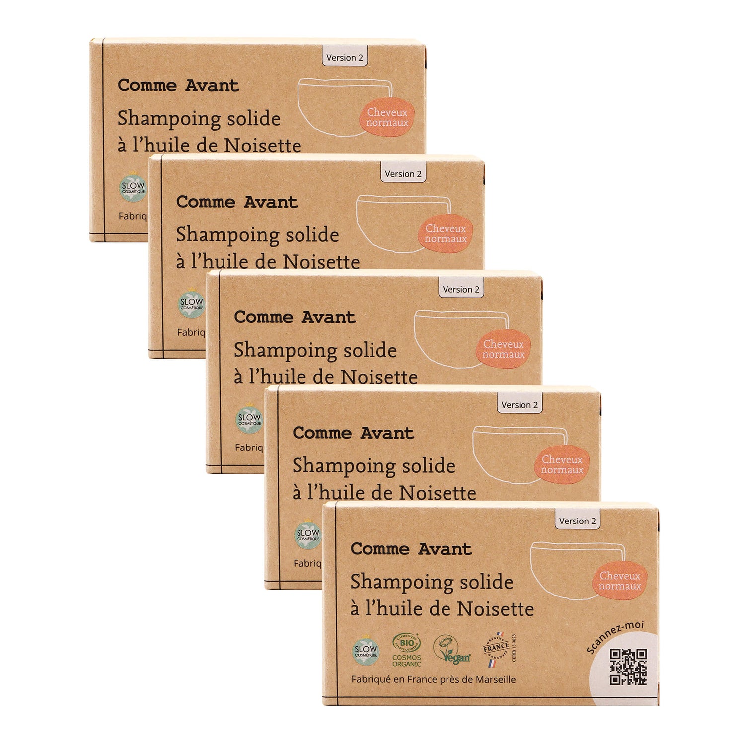 Shampoing à l'huile de noisette cheveux normaux comme avant