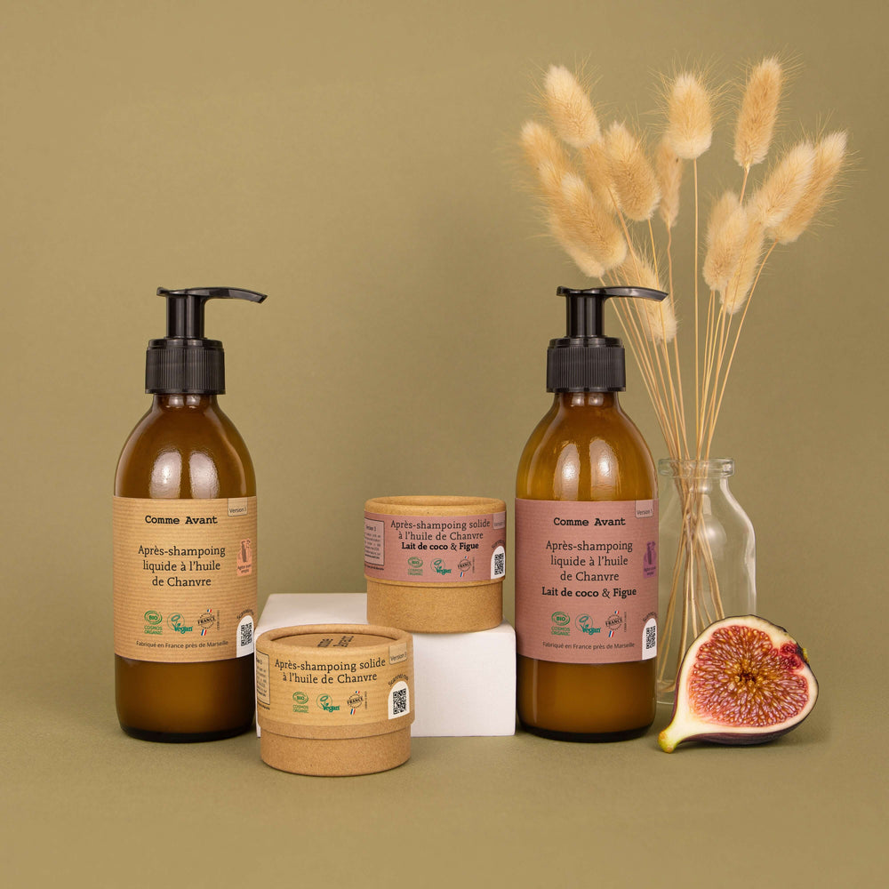 Après-shampoing liquide et solide Comme Avant