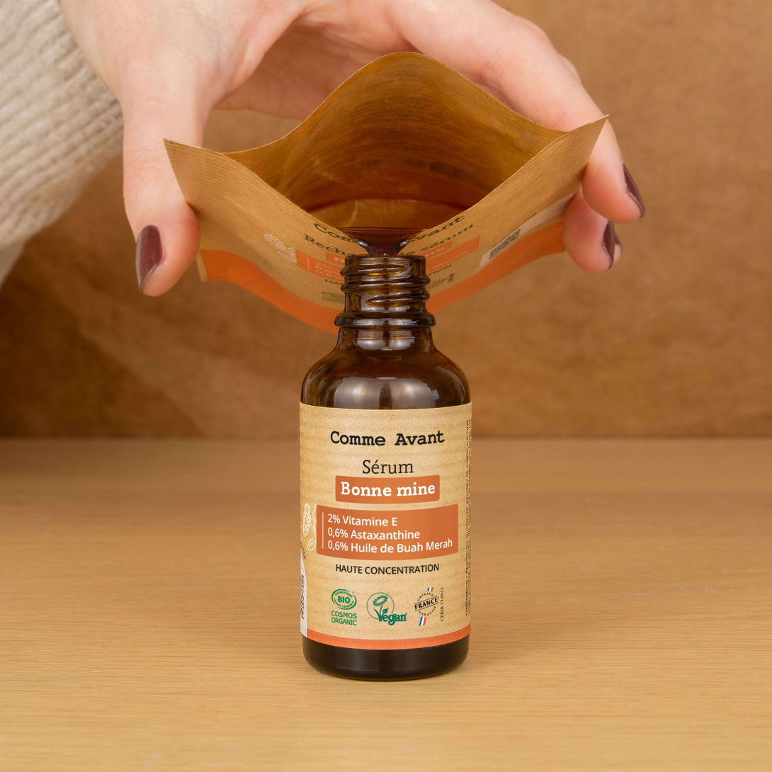 recharges de sérum comme avant sérum bonne mine