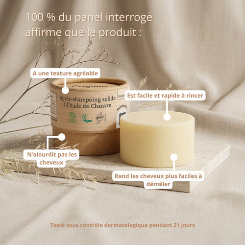 Test utilisateurs apres shampoing solide Comme Avant
