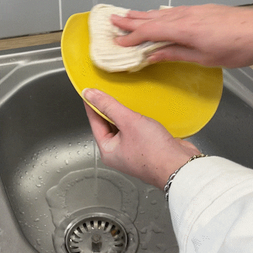 Eponge vaisselle loofah comme avant