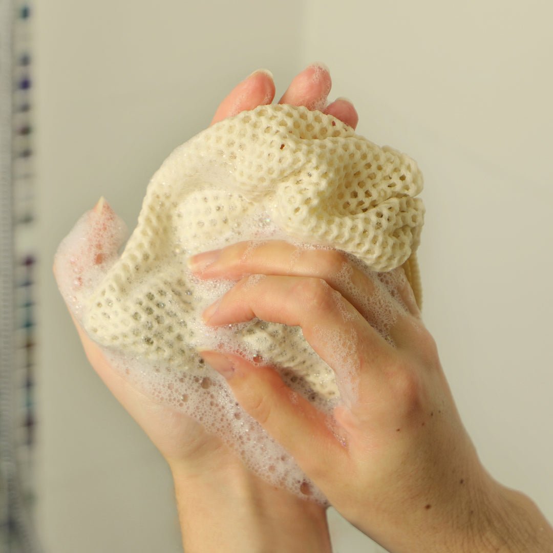 Filet à savon en coton