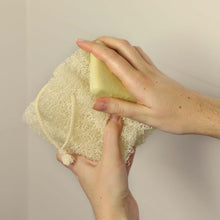 Fleur de douche en Loofah